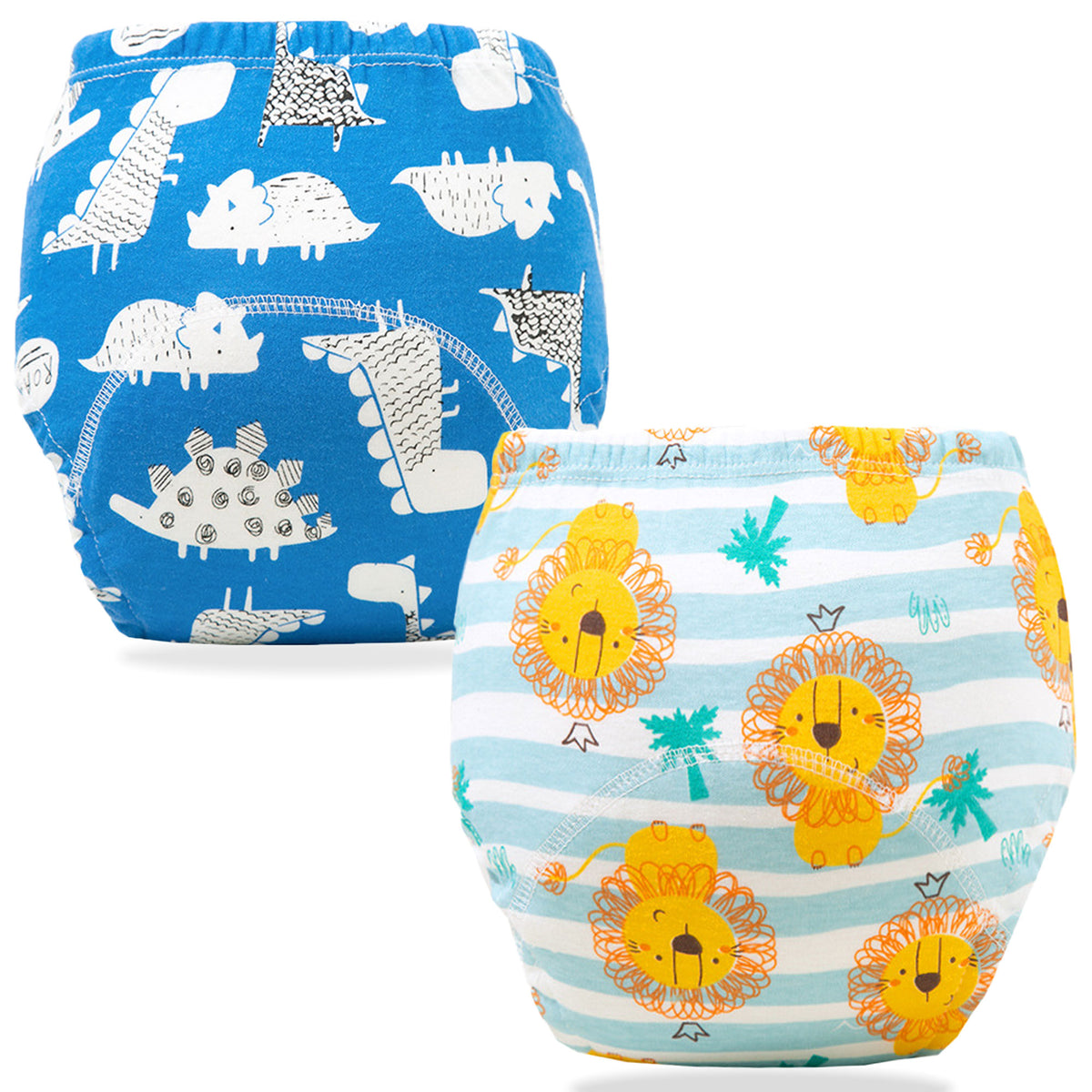 Waterproof Breathable Cotton Potty Training Pants for Babies (Set of 2)