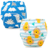 Waterproof Breathable Cotton Potty Training Pants for Babies (Set of 2)