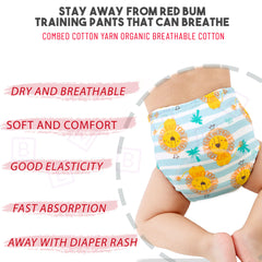 Waterproof Breathable Cotton Potty Training Pants for Babies (Set of 2)