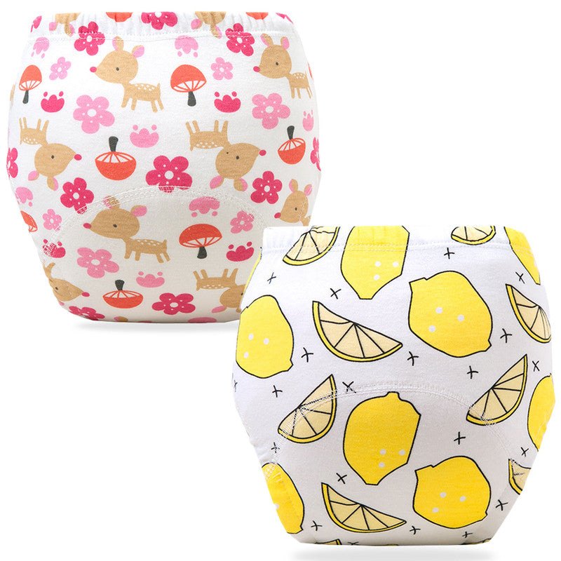 Waterproof Breathable Cotton Potty Training Pants for Babies (Set of 2)