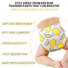 Waterproof Breathable Cotton Potty Training Pants for Babies (Set of 2)