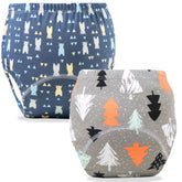 Waterproof Breathable Cotton Potty Training Pants for Babies (Set of 2)