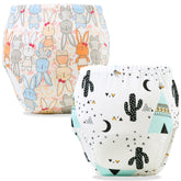 Waterproof Breathable Cotton Potty Training Pants for Babies (Set of 2)