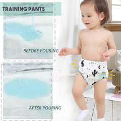 Waterproof Breathable Cotton Potty Training Pants for Babies (Set of 2)