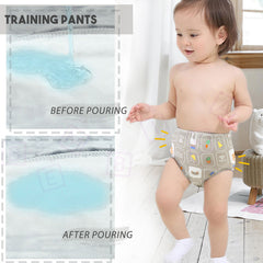 Waterproof Breathable Cotton Potty Training Pants for Babies (Set of 2)