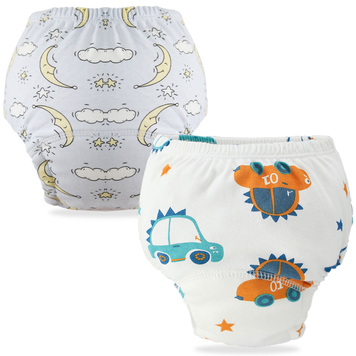 Waterproof Breathable Cotton Potty Training Pants for Babies (Set of 2)