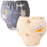 Waterproof Breathable Cotton Potty Training Pants for Babies (Set of 2)