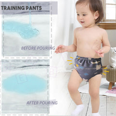 Waterproof Breathable Cotton Potty Training Pants for Babies (Set of 2)