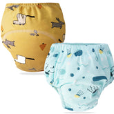 Waterproof Breathable Cotton Potty Training Pants for Babies (Set of 2)