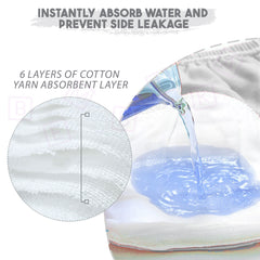 Waterproof Breathable Cotton Potty Training Pants for Babies (Set of 2)