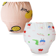 Waterproof Breathable Cotton Potty Training Pants for Babies (Set of 2)