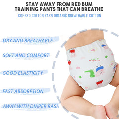Waterproof Breathable Cotton Potty Training Pants for Babies (Set of 2)