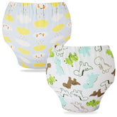 Waterproof Breathable Cotton Potty Training Pants for Babies (Set of 2)