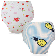 Waterproof Breathable Cotton Potty Training Pants for Babies (Set of 2)
