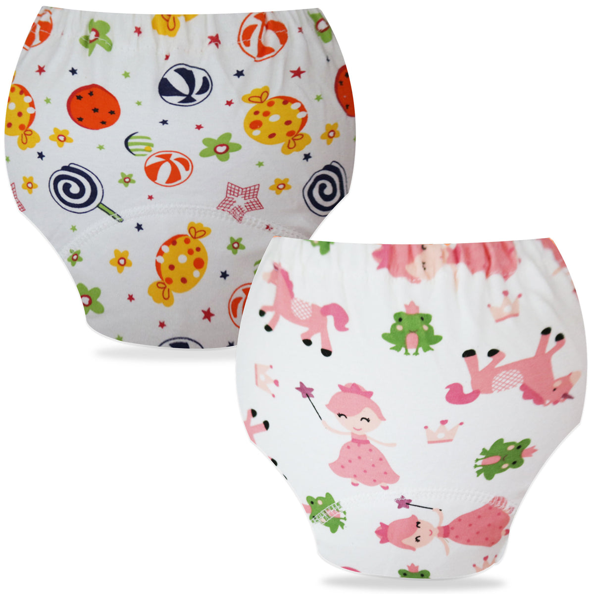 Waterproof Breathable Cotton Potty Training Pants for Babies (Set of 3)