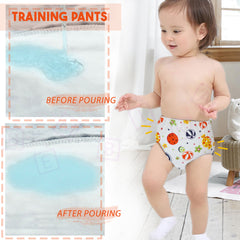 Waterproof Breathable Cotton Potty Training Pants for Babies (Set of 3)