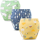 Waterproof Breathable Cotton Potty Training Pants for Babies (Set of 3)
