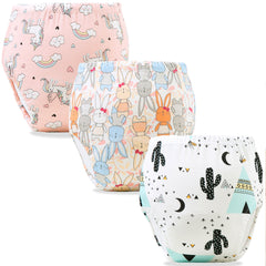 Waterproof Breathable Cotton Potty Training Pants for Babies (Set of 2)