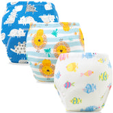 Waterproof Breathable Cotton Potty Training Pants for Babies (Set of 3)