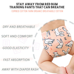 Waterproof Breathable Cotton Potty Training Pants for Babies (Set of 3)