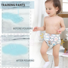 Waterproof Breathable Cotton Potty Training Pants for Babies (Set of 3)
