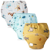 Waterproof Breathable Cotton Potty Training Pants for Babies (Set of 3)