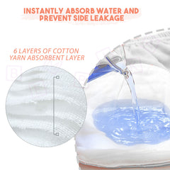 Waterproof Breathable Cotton Potty Training Pants for Babies (Set of 3)