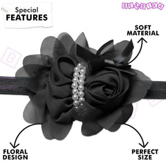 Baby Headband for Baby Hair Accessories for infant (Black)
