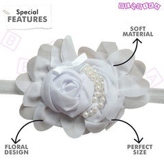 Baby Headband for Baby Hair Accessories for infant (White)