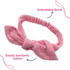 Baby Headband for Baby Hair Accessories for infant (Pink Dotted)
