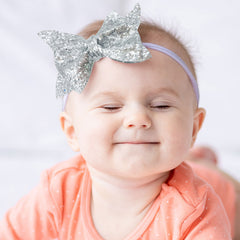 Baby Headband for Baby Hair Accessories for infant (Silver)