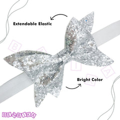 Baby Headband for Baby Hair Accessories for infant (Silver)
