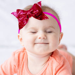 Baby Headband for Baby Hair Accessories for infant (Dark Pink)