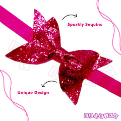 Baby Headband for Baby Hair Accessories for infant (Dark Pink)