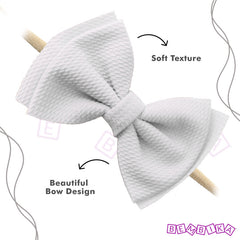 Baby Headband for Baby Hair Accessories for infant (White)