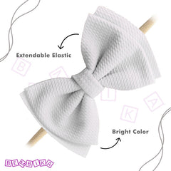 Baby Headband for Baby Hair Accessories for infant (White)