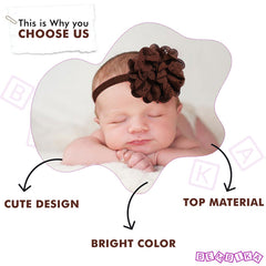 Baby Headband for Baby Hair Accessories for infant (Brown)