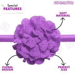 Baby Headband for Baby Hair Accessories for infant (Purple)