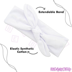 Baby Headband for Baby Hair Accessories for infant (White)