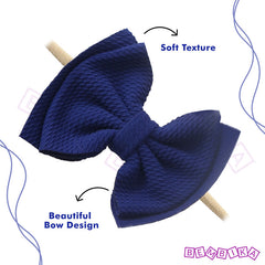 Baby Headband for Baby Hair Accessories for infant (Navy Blue)