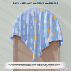 Baby Essential Multipurpose Blanket for Baby (Blue)