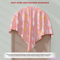 Baby Essential Multipurpose Blanket for Baby (Pink)