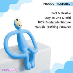 BPA Free Silicone Teething Toy for Baby (Sapphire)
