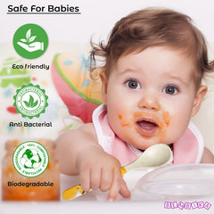 Baby Feeding Essential Baby Dinner Set Infant Training Eating Utensils-Honey Bee