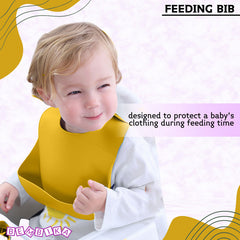 Baby Feeding Essential Baby Dinner Set Infant Training Eating Utensils-Yellow