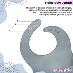 Baby Feeding Essential Baby Dinner Set Infant Training Eating Utensils-Stone Blue