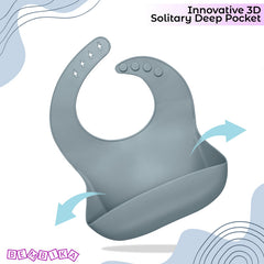 Baby Feeding Essential Baby Dinner Set Infant Training Eating Utensils-Stone Blue