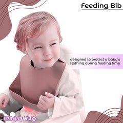 Baby Feeding Essential Baby Dinner Set Infant Training Eating Utensils-Rosewood