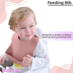 Baby Feeding Essential Baby Dinner Set Infant Training Eating Utensils-Pink
