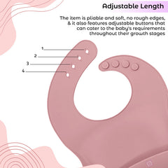 Baby Feeding Essential Baby Dinner Set Infant Training Eating Utensils-Pink